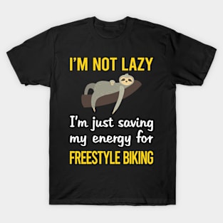 Funny Lazy Freestyle Biking T-Shirt